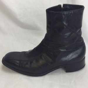 Vintage Florsheim Beatle Biker Zip Boots Sz 9.5 D